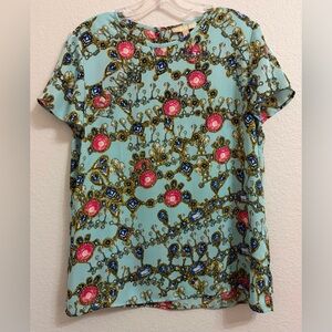 Banana Republic Jewel Print Blouse